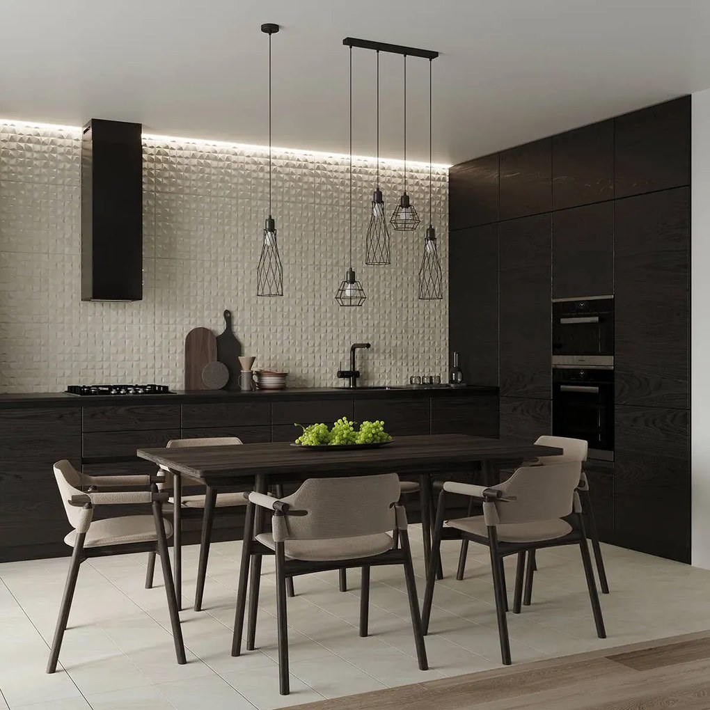 Kinkiet SUBA czarny geometryczny z włącznikiem SOLLUX  LIGHTING