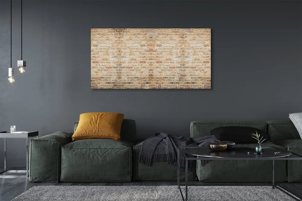 Obraz drukowany na płótnie Industrialna Czerwona Cegła
