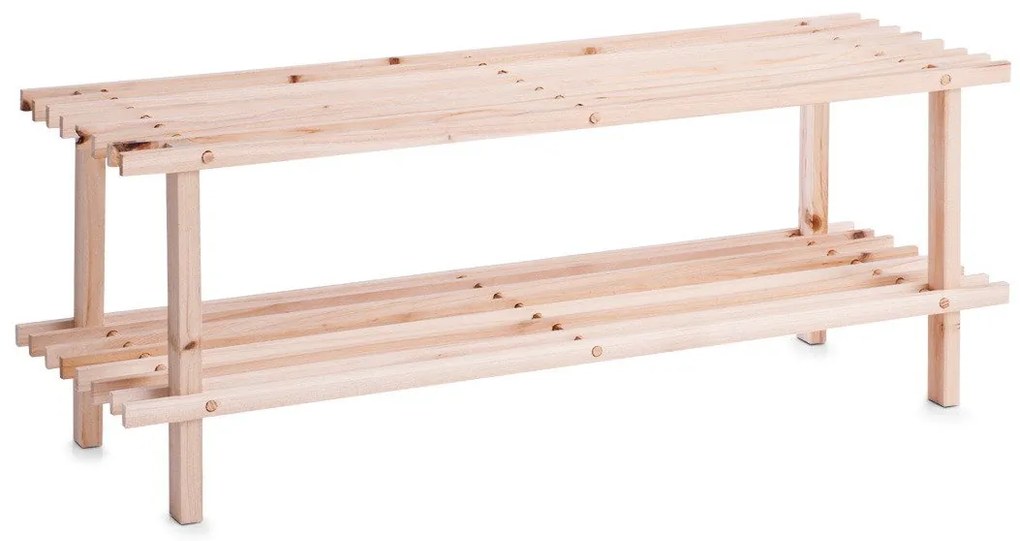 Drewniany stojak na buty, obuwie, 2 poziomy, ZELLER