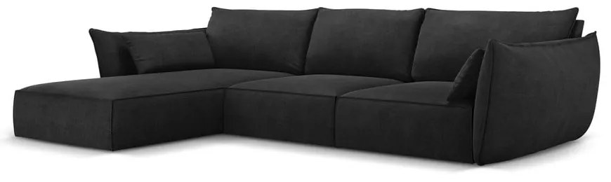 Ciemnoszary narożnik (lewostronny) Vanda – Mazzini Sofas