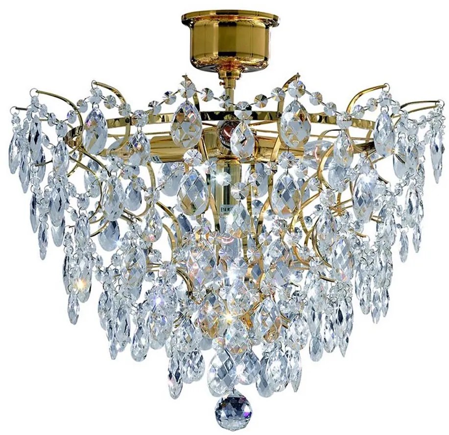 Markslöjd 100510 - Żyrandol natynkowy kryształowy ROSENDAL 4xE14/40W/230V