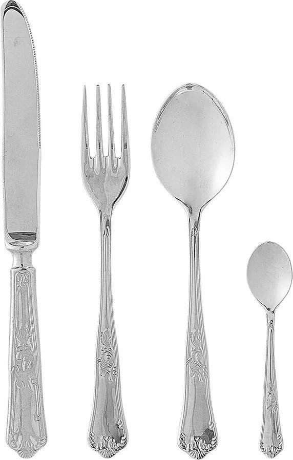 Sztućce ze stali nierdzewnej w kolorze srebra 16 szt. Tilly – Bloomingville