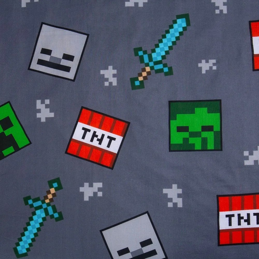Bawełniana pościel dziecięca jednoosobowa 140x200 cm Minecraft "We got this" – Jerry Fabrics
