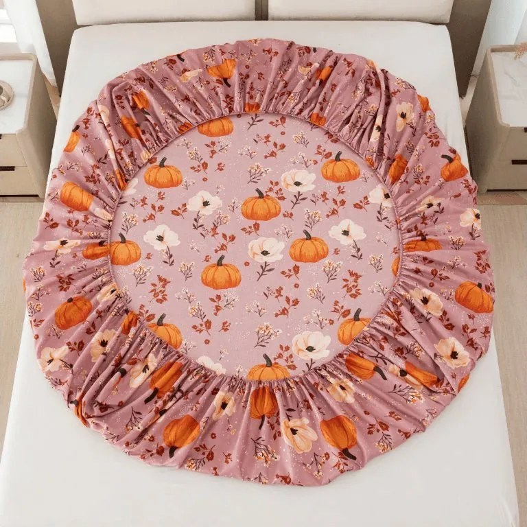 PrzytulneMieszkanie.pl Prześcieradło z mikrofibry PUMPKINS ROSAVIE staroróżowe 180x200 cm