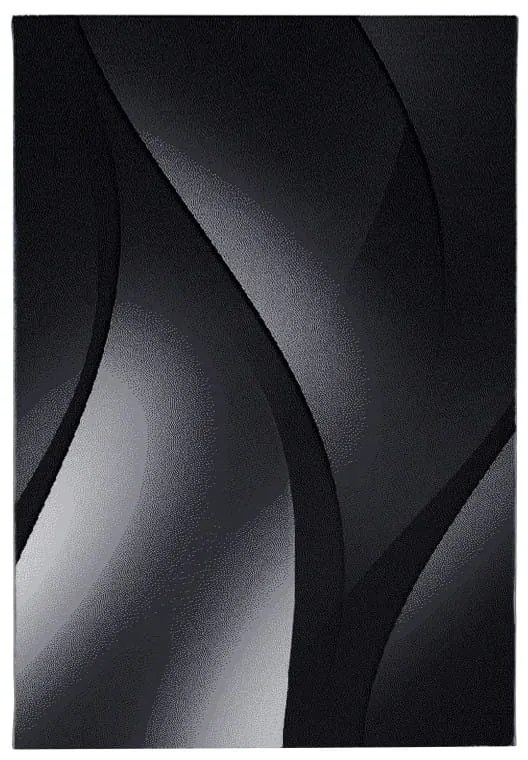 Dywan nowoczesny Plus Linie szaro-czarny 160 cm x 230 cm