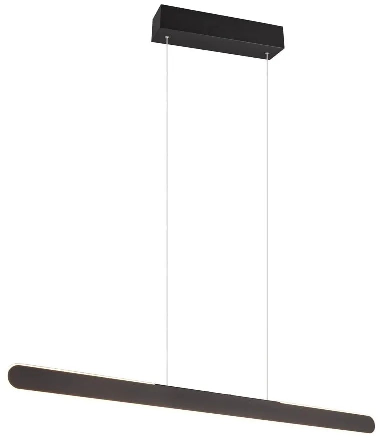 Czarna lampa wisząca LED Helios – Trio