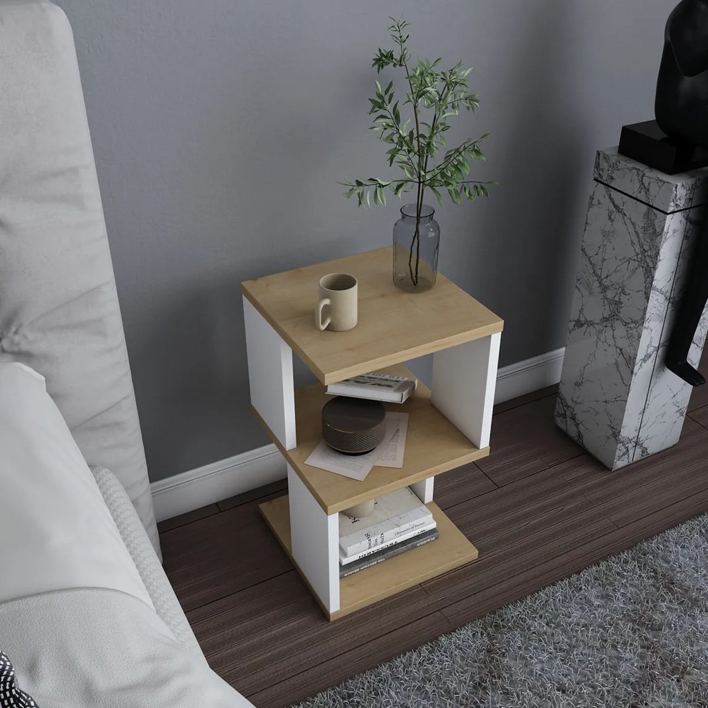 Stolik nocny Carter Oak White