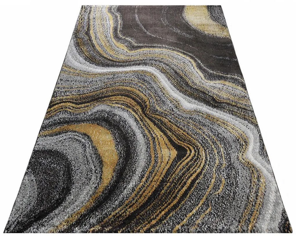 Dywan nowoczesny Pleasure Marmur szaro-złoty 200 cm x 290 cm