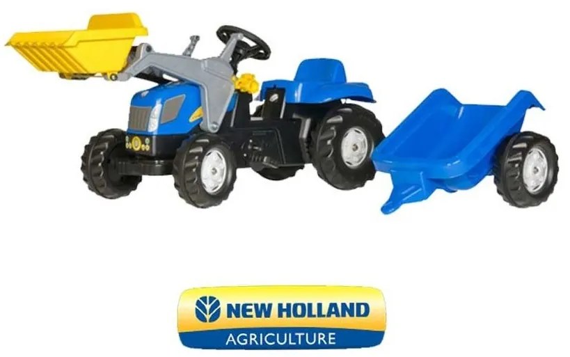 Rolly toys rollykid traktor new holland z łyżką i przyczepą