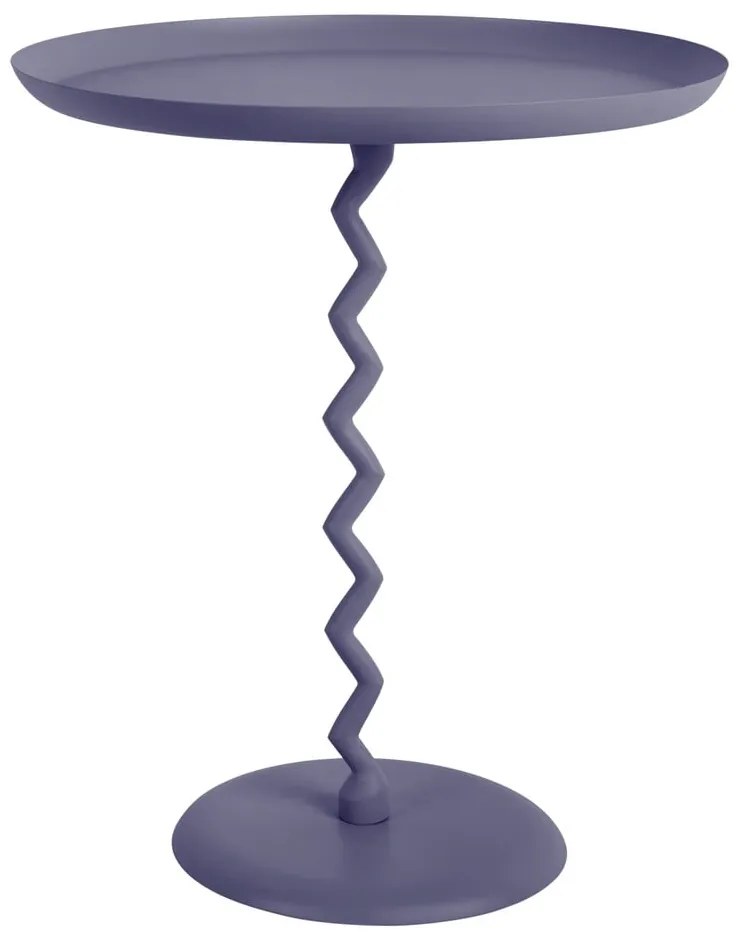 Metalowy okrągły stolik ø 44 cm Zig Zag – Leitmotiv