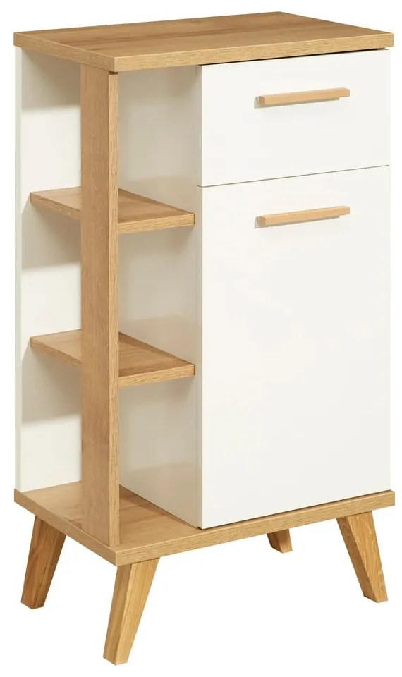 Biała niska szafka łazienkowa 51x90 cm Set 923 – Pelipal