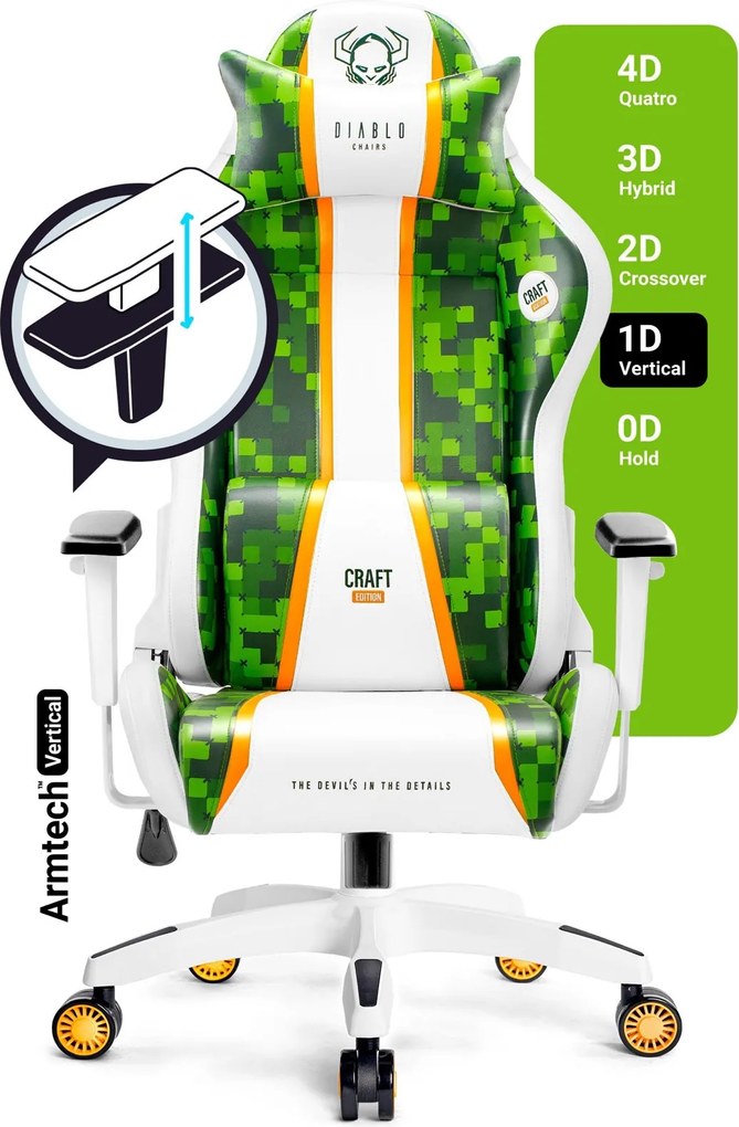 Fotel gamingowy Diablo X-One 2.0 Normal Size Craft Edition