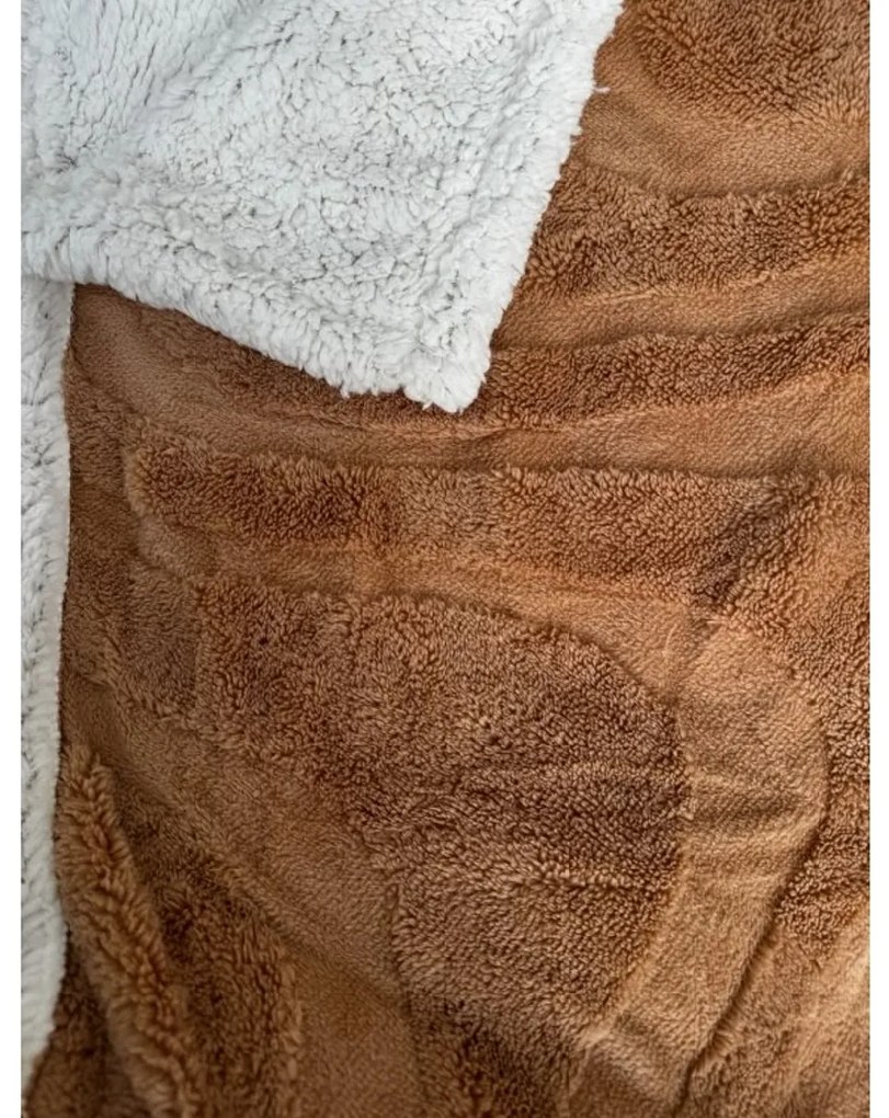 Luksusowy koc z baranka z mikropluszu NESTIVE beżowy Rozmiar: 150 x 200 cm