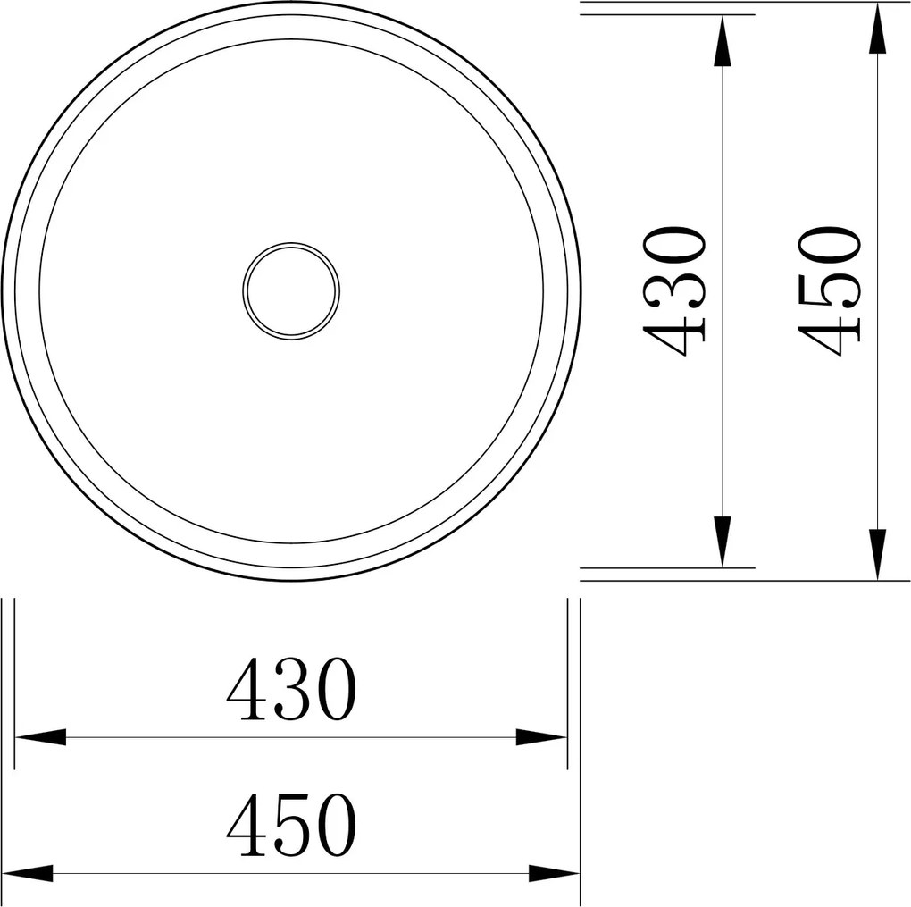 Umywalka nablatowa NT2420