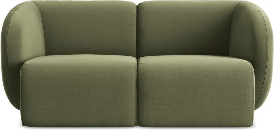Zielona aksamitna sofa 174 cm Lani – Makamii