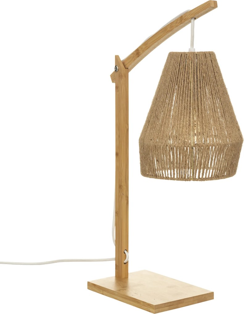 Lampa bambusowa stołowa PALM, 55 cm