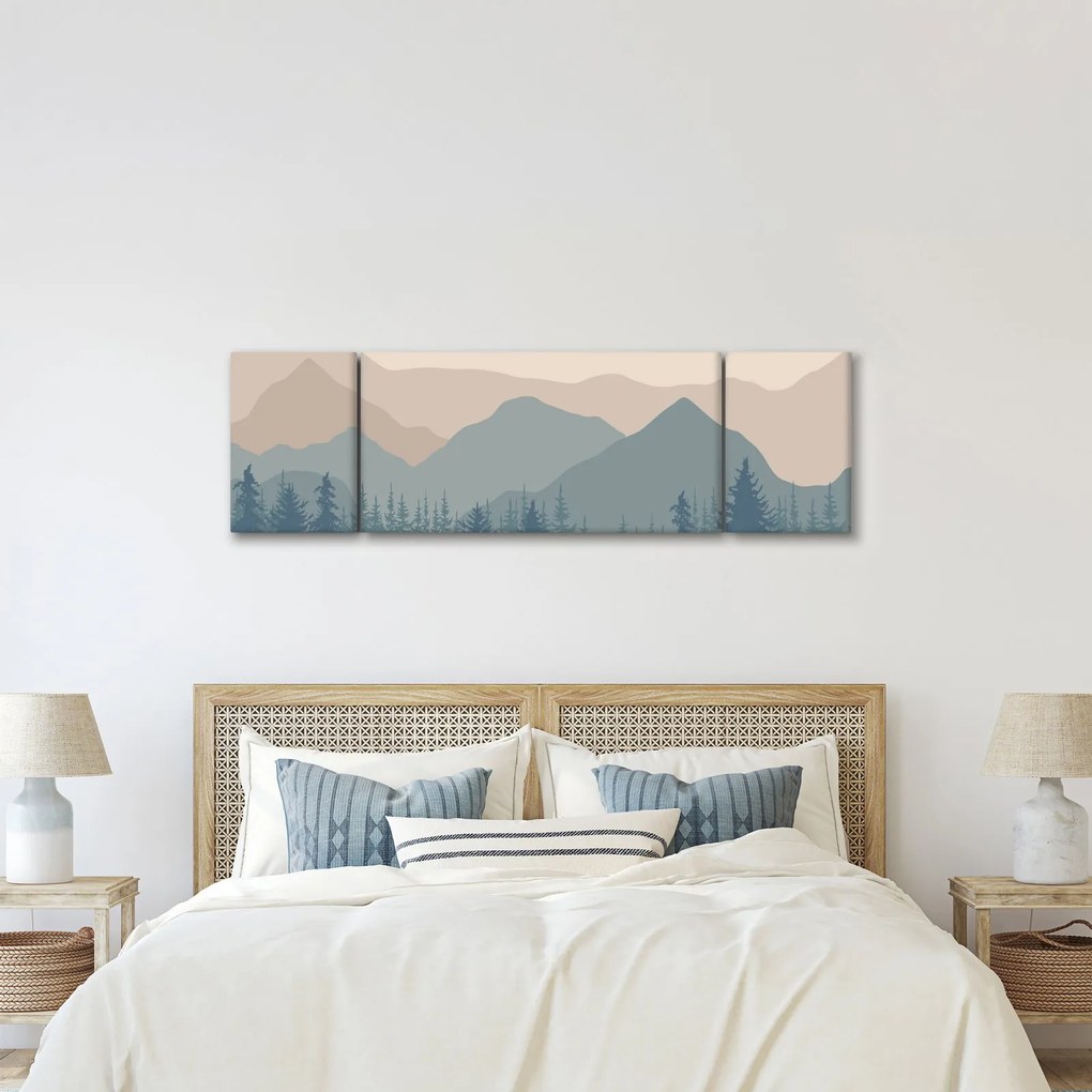 Obraz - Góry Turkusowe N⁰1 (170x50 cm)