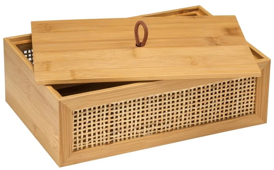 Bambusowy organizer łazienkowy Wenko Allegre, 22x7 cm