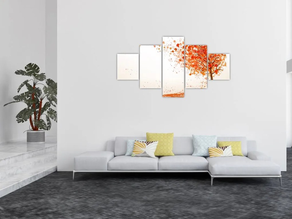 Obraz - Drzewo na wietrze (125x70 cm)