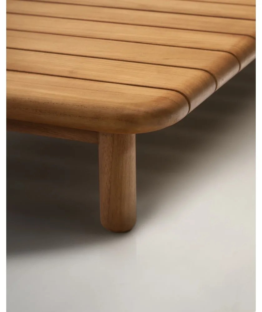 Stolik ogrodowy z litego drewna tekowego 70x140 cm Turqueta – Kave Home