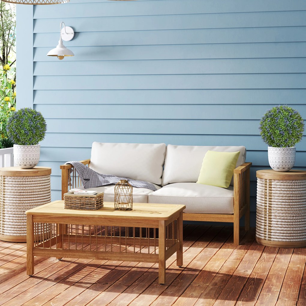 HOMCOM Zestaw 2 Sztucznych Drzewek, Sztuczne Drzewka Lawendowe, Szpilki Do Gruntu, Odporność na UV