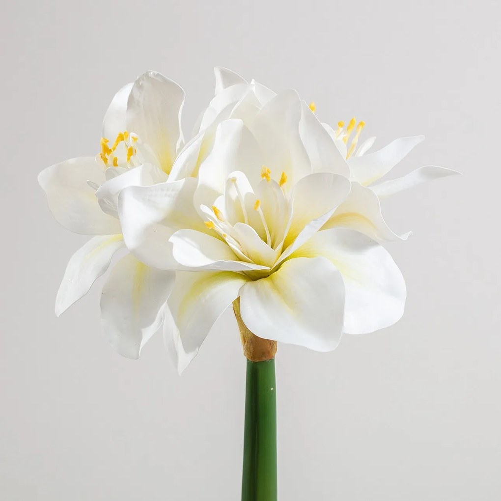 Kwiat sztuczny Amarylis 62 cm cream