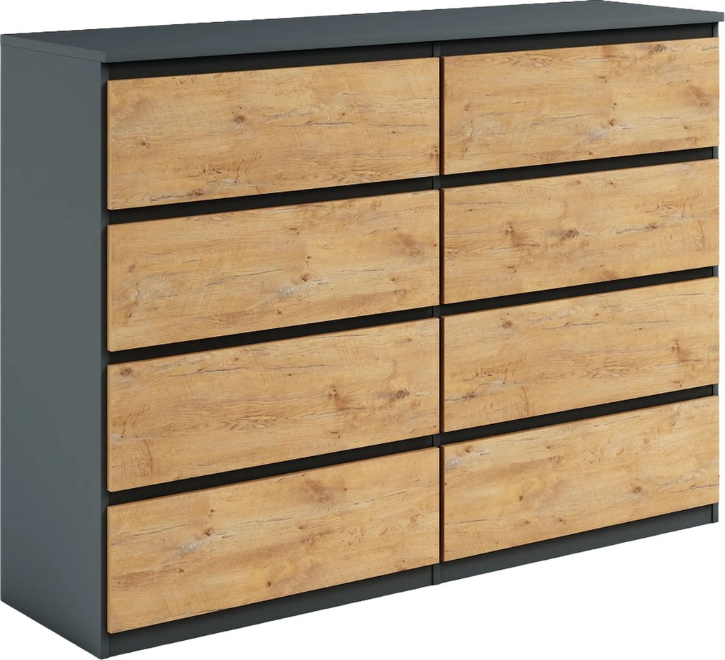 Komoda NUDO 120 cm do Salonu Sypialni Antracyt