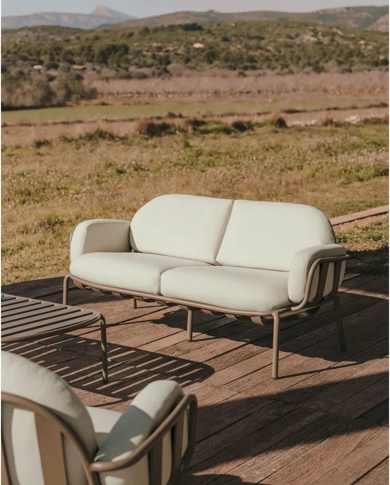 Jasnoszara sofa ogrodowa Joncols – Kave Home