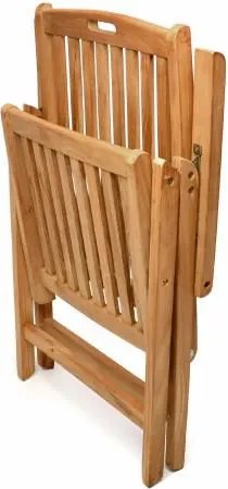 Krzesło składane z drewna tekowego Garth