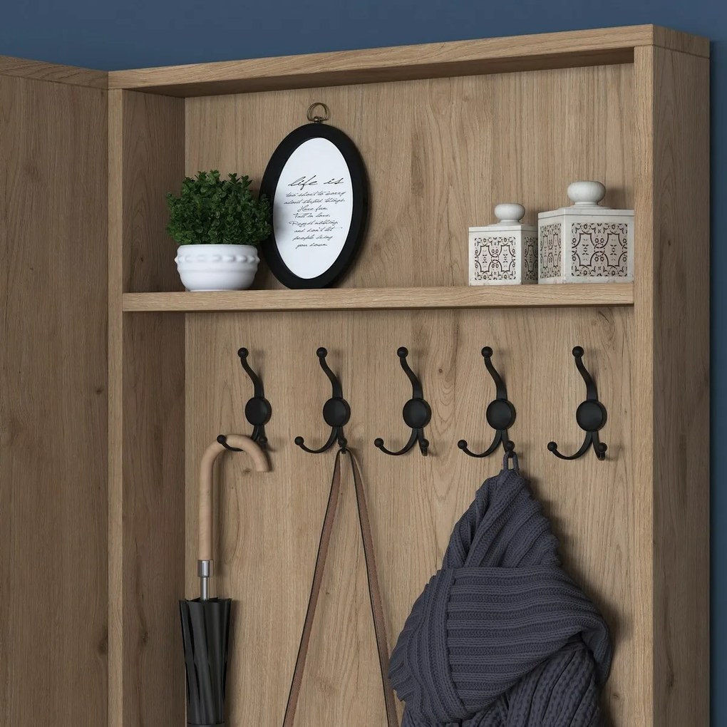 Zestaw do przedpokoju Pone White and Walnut I