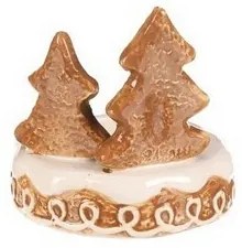 Ceramiczny świecznik piernikowy Choinka na świeczkę do podgrzewaczy