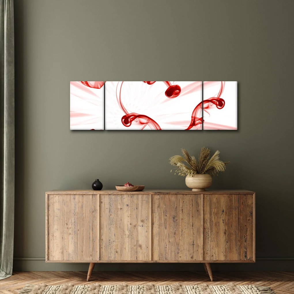 Obraz serce z dymu (170x50 cm)