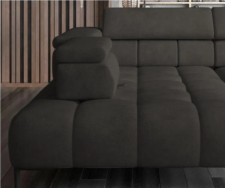 Narożnik PLAZA L Lewostronny w tkaninie Solar 28 WERSAL