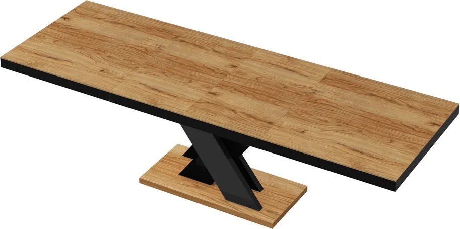 Rozkładany stół z dębowym blatem Xenon Lux