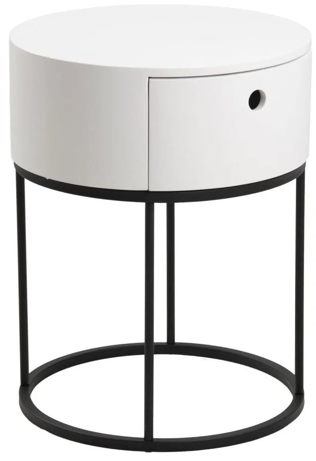 Szafka nocna COLUM biała