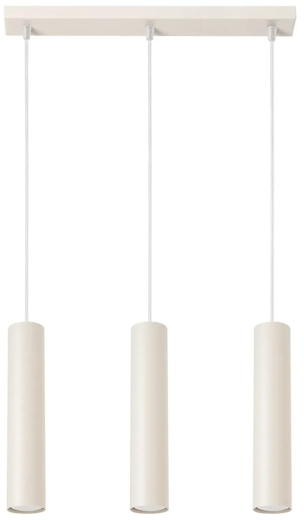 Lampa wisząca LAGOS 3L beżowa SOLLUX LIGHTING