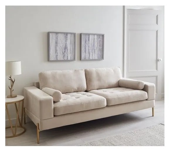 Beżowa sofa 161 cm Versailles – Ropez