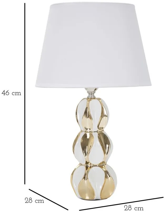 Lampka nocna z ceramiczną podstawą Ø 28 cm