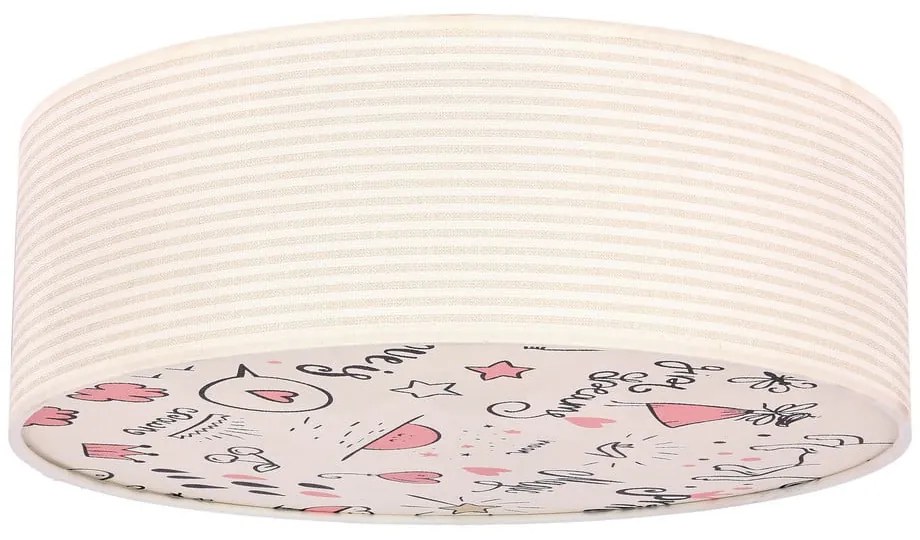 Dziecięca lampa sufitowa z tekstylnym kloszem ø 38 cm Kiddy – Candellux Lighting