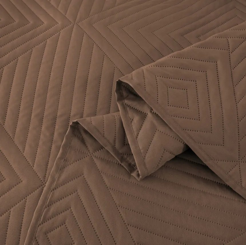 Narzuta na łóżko CALDERA, ciemny beżowy Rozmiar: 170 x 210 cm