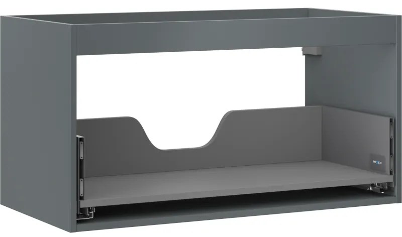 Mexen Box-A korpus szafki podumywalkowej 90 cm, 1 szuflada, grafit mat - 91AX0-0900-470-1-66