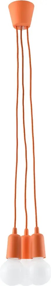 Pomarańczowa loftowa lampa wisząca - EX542 B4-D26