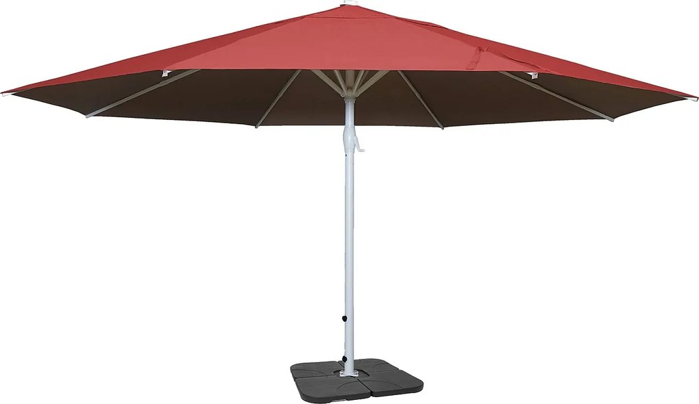 Parasol Carpi II,  czerwony ze stojakiem