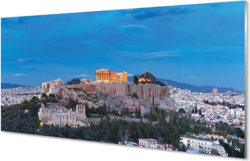 Panel Szklany Klasyczna Panorama Aten
