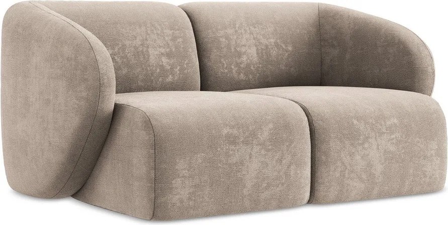 Jasnobrązowa sofa z tkaniny szenilowej 174 cm Lani – Makamii