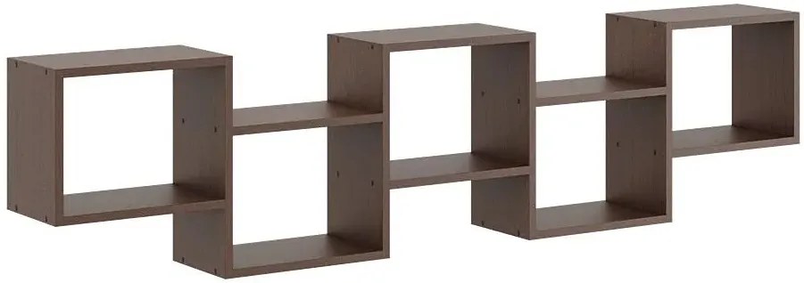 Minimalistyczna półka wisząca w kolorze wenge - Azerto