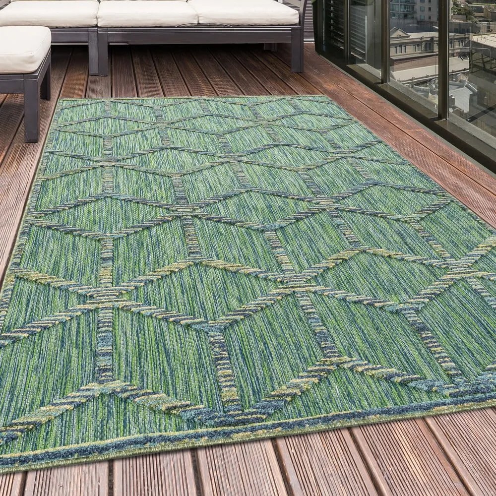 Zielony chodnik odpowiedni na zewnątrz 80x250 cm Bahama – Ayyildiz Carpets