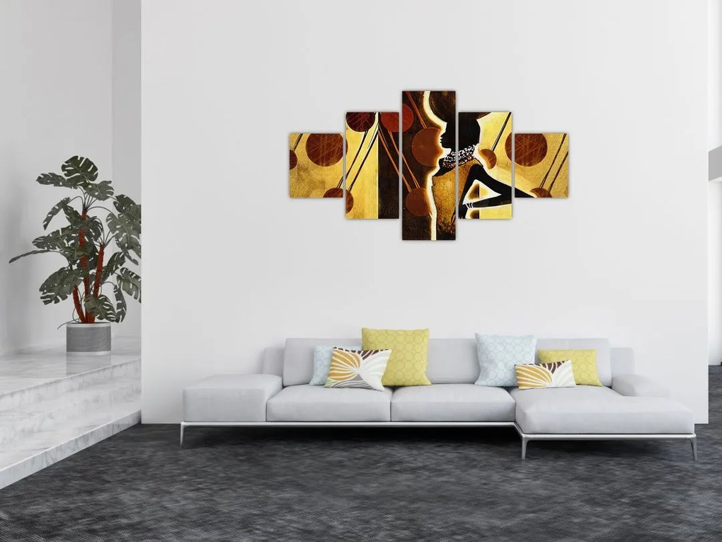 Obraz artystycznego malarstwa starożytnego (125x70 cm)