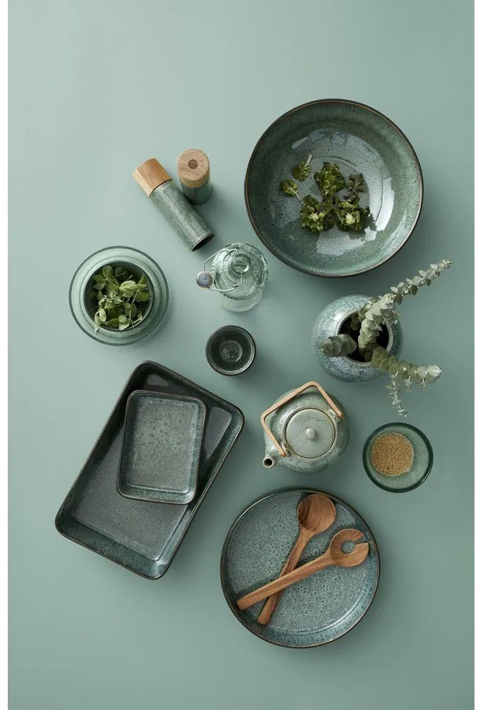 Zielony zestaw ceramicznych młynków do pieprzu i soli 2 szt. Gastro Green – Bitz