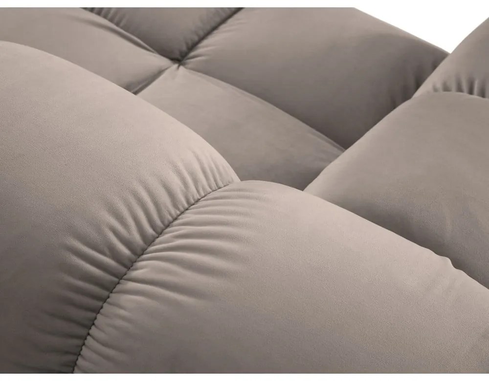 Jasnobrązowa aksamitna sofa modułowa 282 cm Bellis – Micadoni